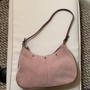 YSL suede shoulder mini bag